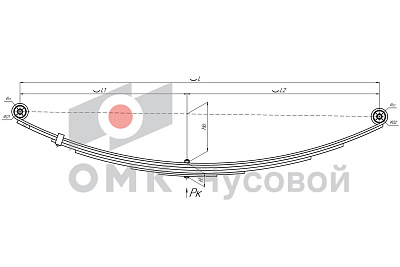 Рессора задняя для ГАЗ 3302 6 листов